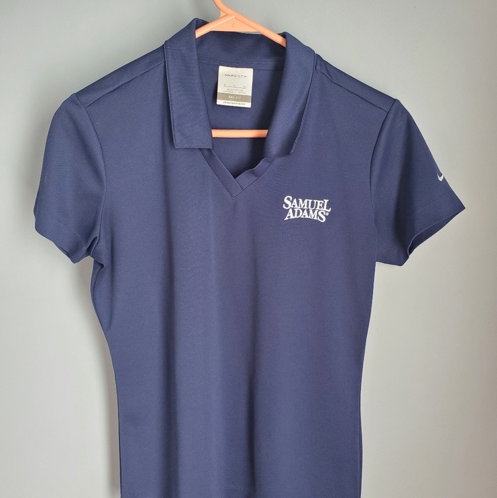 Womens Nike Dry Fit Polo with Samuel Adam's logo
